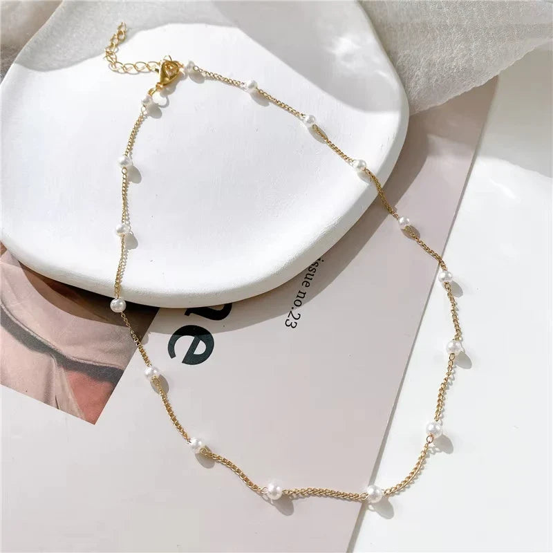 New Shiny Butterfly Necklace Ladies Exquisite Double Layer Clavicle Chain Necklace Jewelry for Ladies Gift Vera Lux