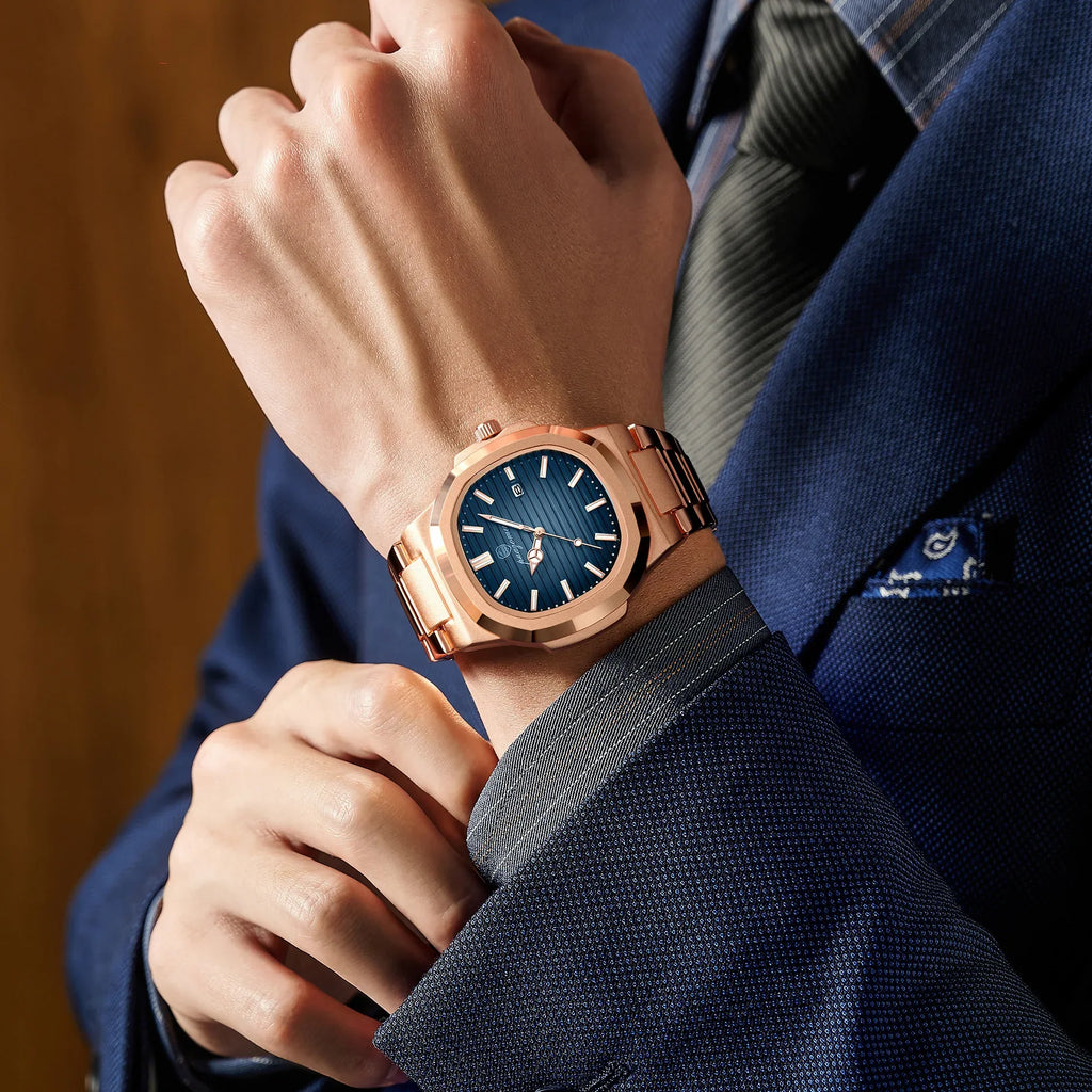 2026 New For Men Fashion Brand Male Watch Waterproof Luminous Stainless Steel Watches  Date Week Casual Quartz Men's Clock Reloj Vera Lux