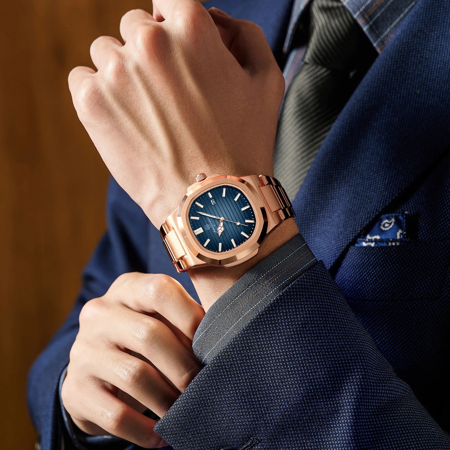 2026 New For Men Fashion Brand Male Watch Waterproof Luminous Stainless Steel Watches  Date Week Casual Quartz Men's Clock Reloj Vera Lux