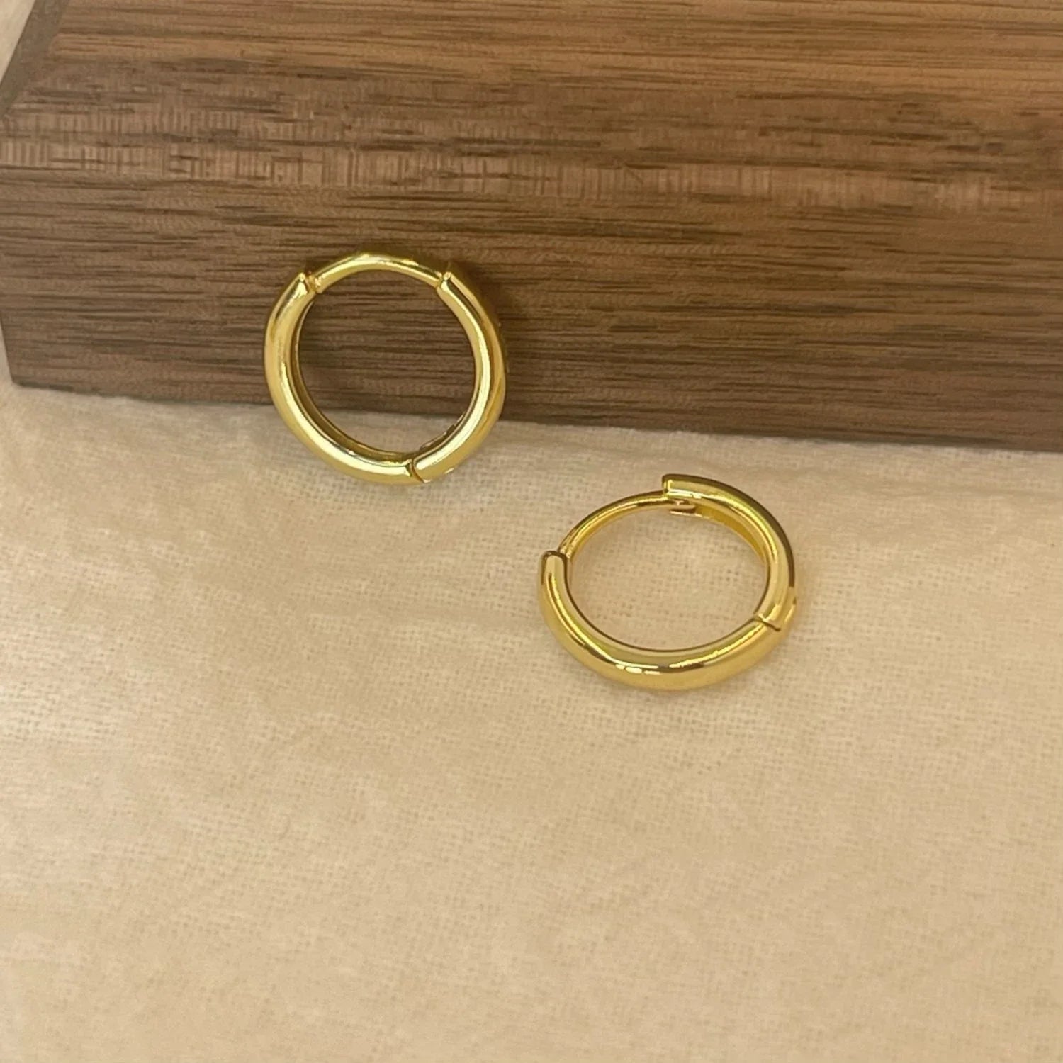 6-15mm Stainless Steel Earring Minimalist Classic Round Gold Color Earring for Women Men Tiny Huggie Hoop Rock  Jewelry Gift Vera Lux