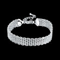 Hot new 925 sterling silver Bracelets for women Exquisite fashion weaving chain  Wedding party Christmas gifts Jewelry Vera Lux