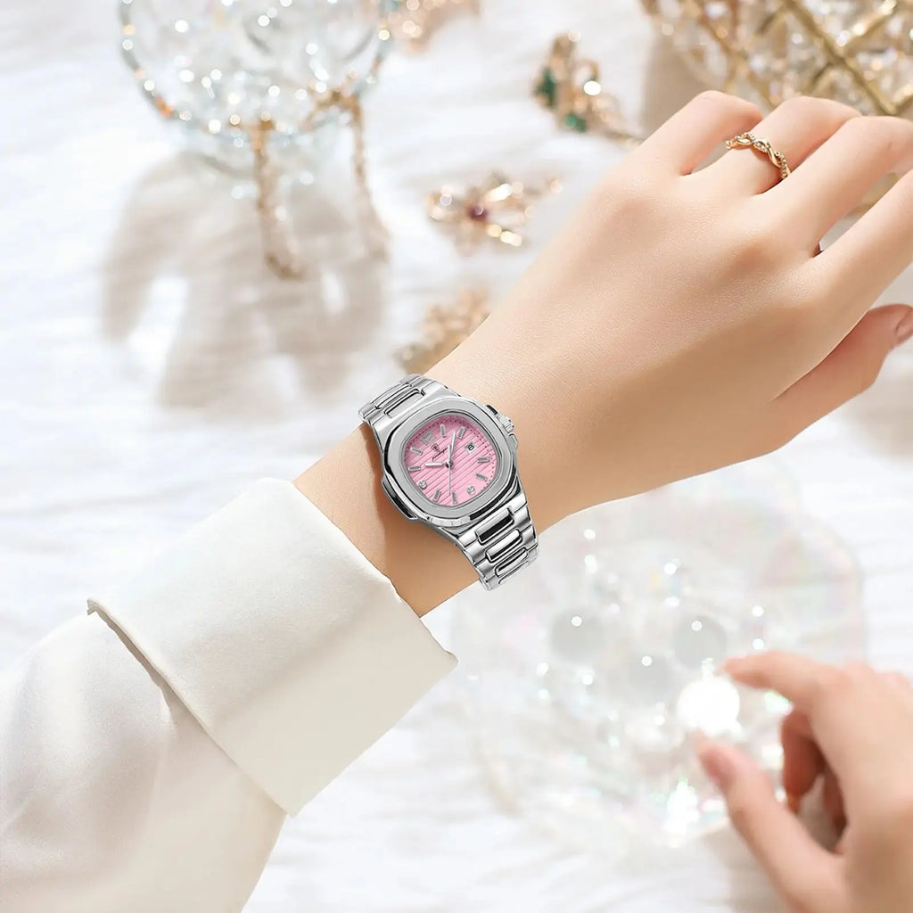 POEDAGAR Square Fashion Woman Wristwatch Luminous Waterproof Date Ladies Watch Luxury High Quality Quartz Women's Watches Reloj Vera Lux