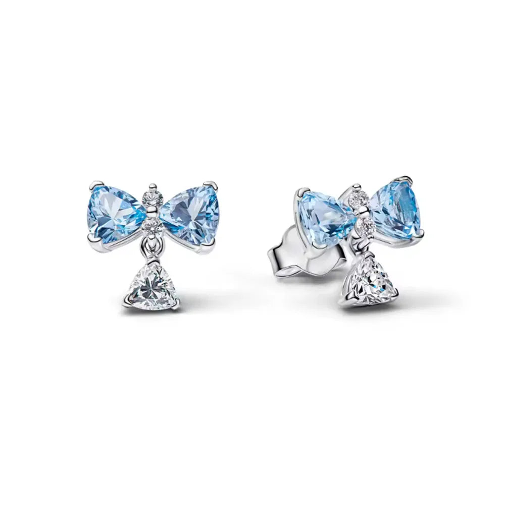 2026 New 925 Silver Elephant Cherry Blossom Butterfly Heart Earrings, a delicate choice for women's fashion jewelry Vera Lux