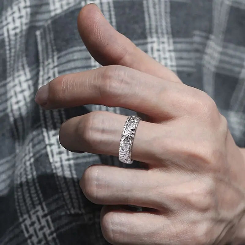 New in 925 Sterling Silver Decorative Pattern Rings For Women Luxury Jewelry Accessories Wholesale Vera Lux
