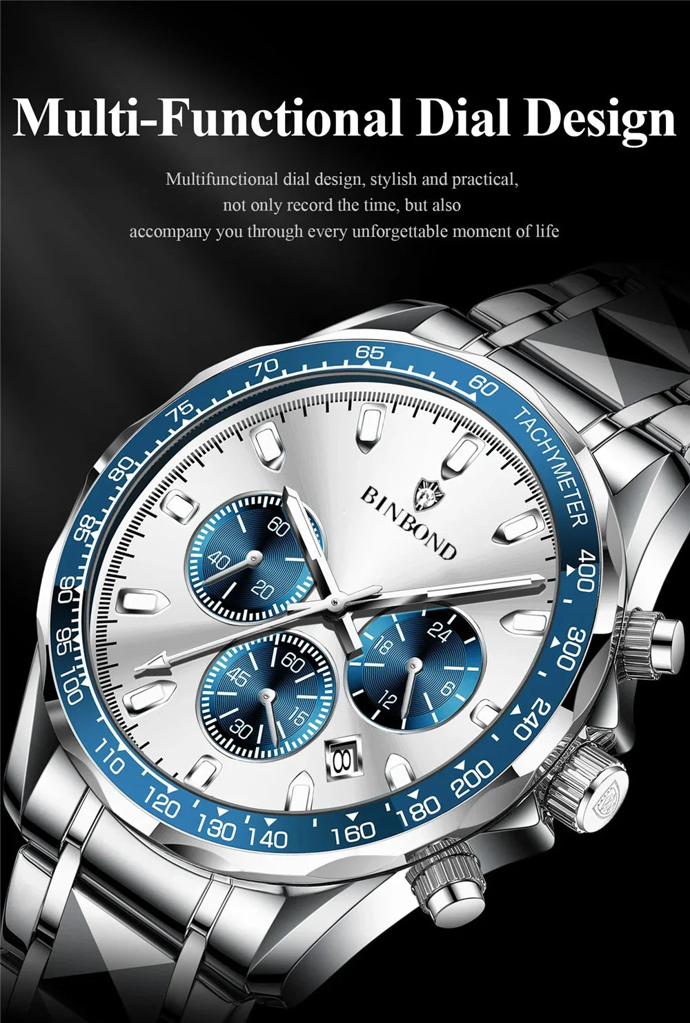 Sports New Men Chornograph Watch For Man Luxury Brand Fashion Quartz Wristwatches Gifts Mens Watches Automatic Digital Clock Vera Lux