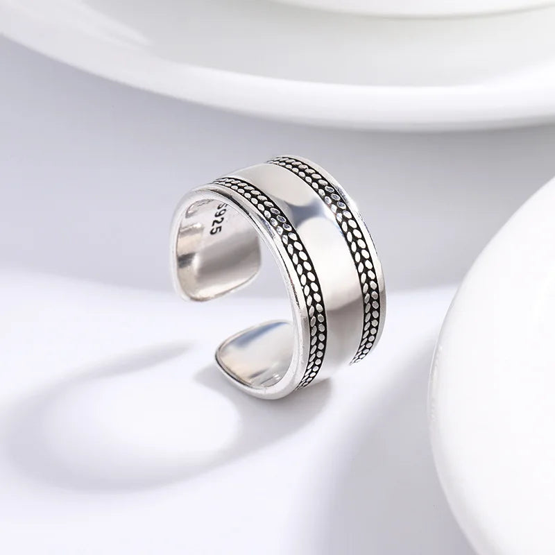 925 Sterling Silver Smooth Surface Simple Rings For Women Wedding Luxury Jewelry Accessories Wholesale Envío Gratis Jewellery Vera Lux