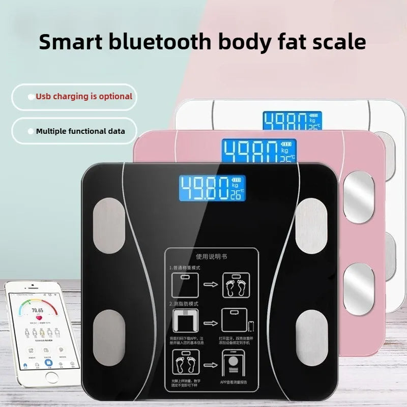 Electronic scale - Home-use, simple charging model, precise measurement, monitoring, healthy weight scale, body fat scale Whatever the Treasure