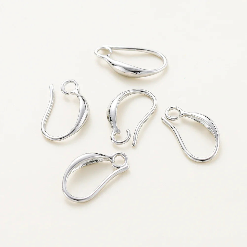 10pcs/lot 14K 18K Real Gold Earing Pendant Hook Ear Wire Hook For DIY Jewelry Making Earing Charms Accessories Components Vera Lux