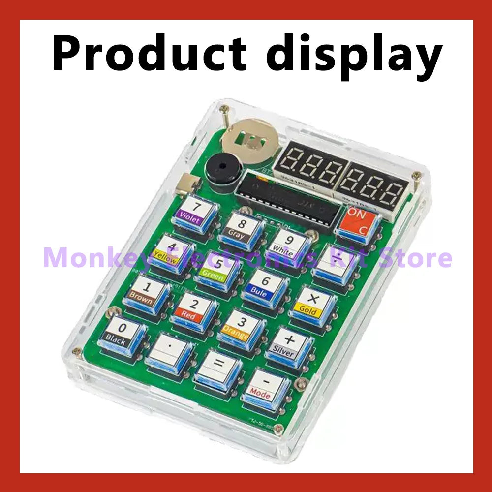 Electronic DIY Calculator Production Kit LED Digital Tube Display With Shell Single-Chip Microcomputer Soldering Practice Whatever the Treasure