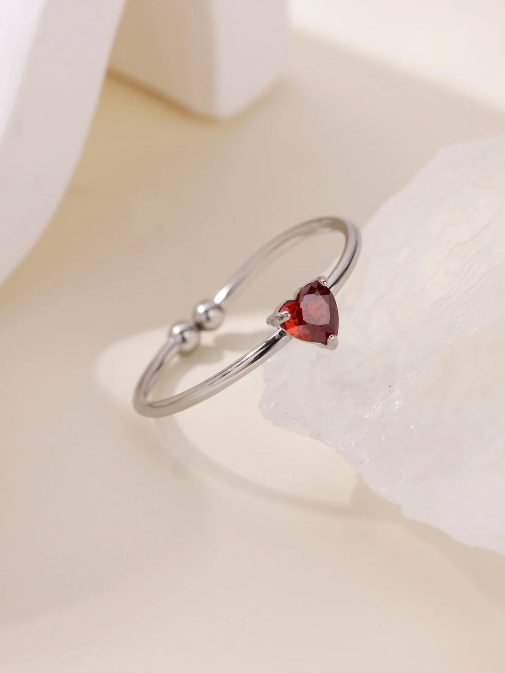 Fashion Zircon Heart Birthstone Rings For Women Stainless Steel Gold Color Birthstone Ring  Aesthetic Wedding Jewelry Gift Vera Lux
