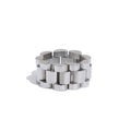 Yhpup New Waterproof Stainless Steel Chain Finger Ring Personalized Metal Texture Rust Proof Charm Fashion Jewelry for Women Vera Lux