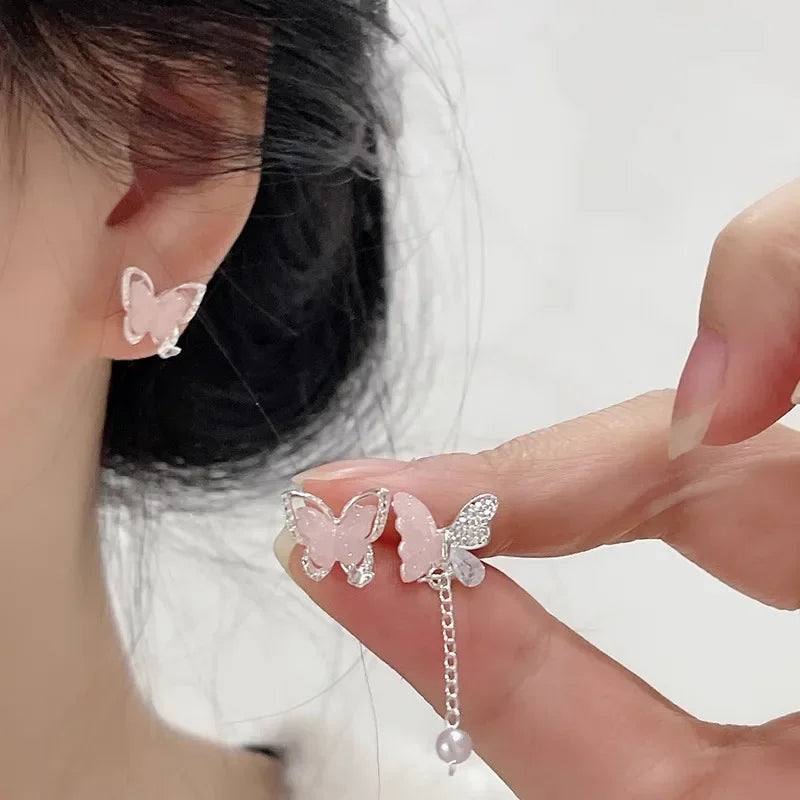 Colorful Flower Butterfly Earrings Seven-piece Set For Women Fashion Personalized Daily Accessory Party Jewelry Birthday Gifts Vera Lux