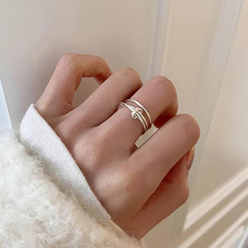 925 Sterling Silver plated Ring for Women Girl Gift Blace Stone Crystal Glaze Retro Punk Open Jewelry Dropship Wholesale Vera Lux