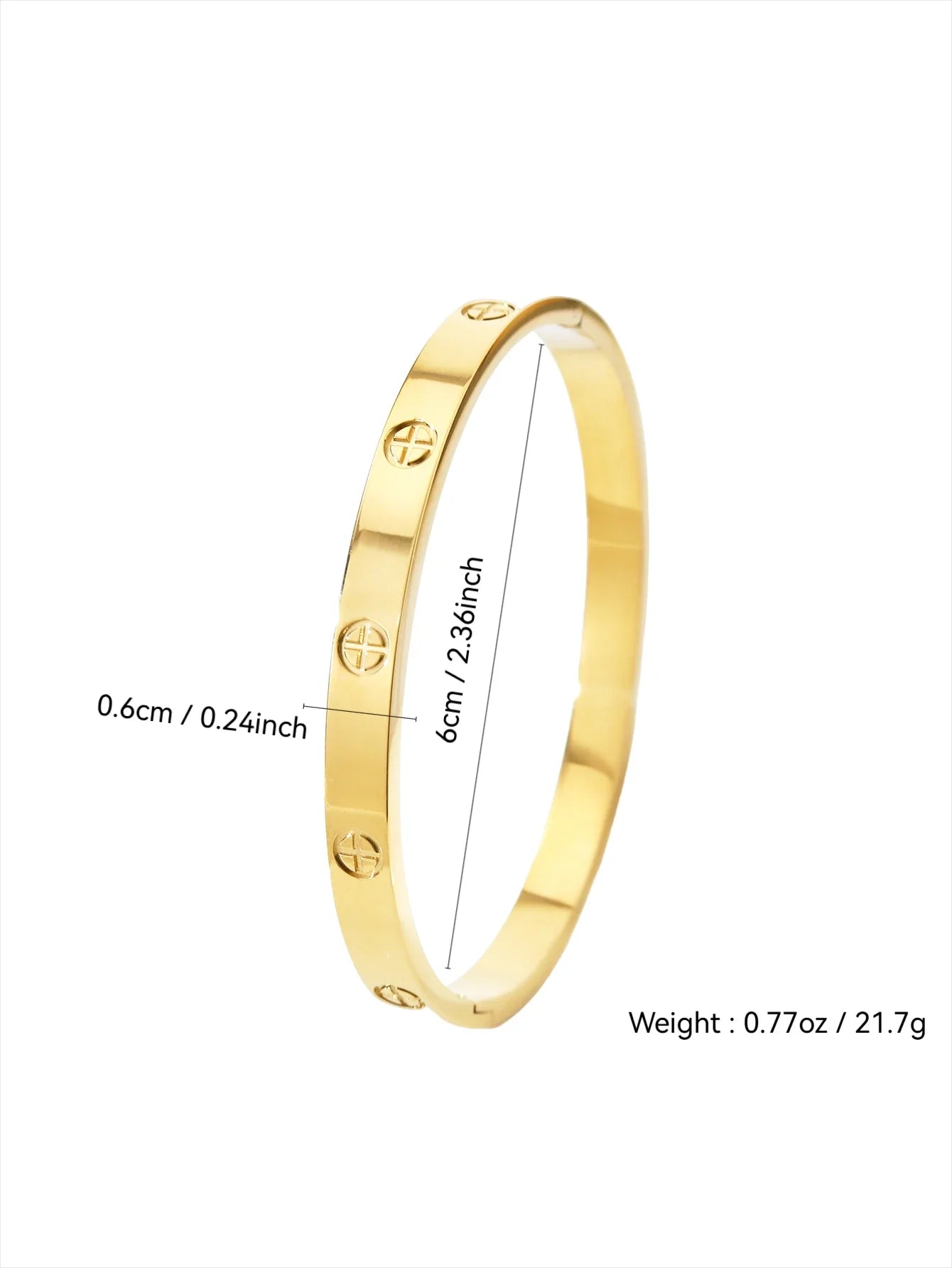 18K gold-plated stainless steel non fading gold bracelet - durable and fashionable jewelry accessory, suitable for holiday gifts Vera Lux