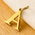 10PCS 26 Letters Stainless Steel Cut Alphabet Pendant for DIY Woman Necklace Ladies Jewelry Accessories Wholesale Dropshipping Vera Lux