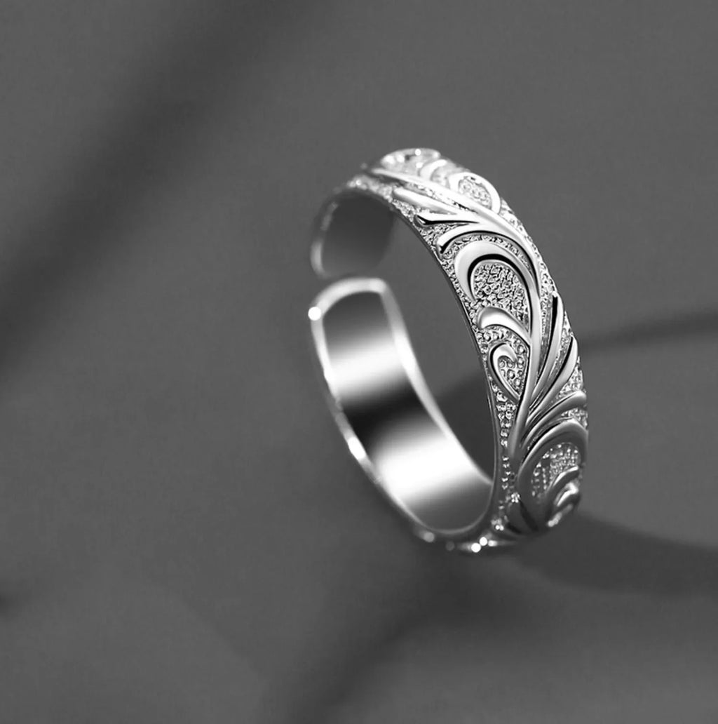 New in 925 Sterling Silver Decorative Pattern Rings For Women Luxury Jewelry Accessories Wholesale Vera Lux