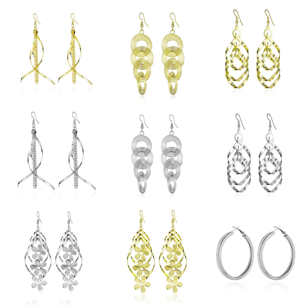 Floating Earrings Valentine's Day Love Pendant Earrings Elegant Long Women's Floating Hook Earrings Exaggerated Metal Pendant Vera Lux