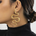 Avant-garde Sexy and Exaggerated Halloween Snake Shaped Earrings for Women Fashion Gothic Personalized Trend Girl Rock Jewelry Vera Lux