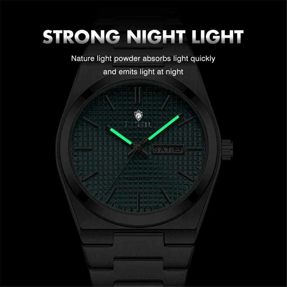 Fashion Quartz Wristwatches New Brand Simple Style Sky Blue Luxury Watch Man Automatic Watches For Men Clock Mens Gifts Reloj Vera Lux