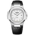 Casual Business New Blue Leather Man Clock Men Luxury Watch Automatic Watches Mens Fashion Quartz Wristwatches Montre Homme 2026 Vera Lux