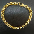 DOTIFI  Stainless Steel Bracelet Hip-Hop Punk Style Simple Round Buckle Chain Fashion Personalized Jewelry Female Party Gifts Vera Lux