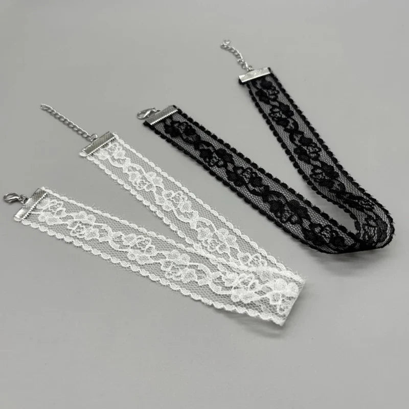 2026 New Black Sexy Lace Flower Necklace for Women Harajuku Gothic Short Choker Collar Necklace Party Female Neck Accessories ﻿ Vera Lux