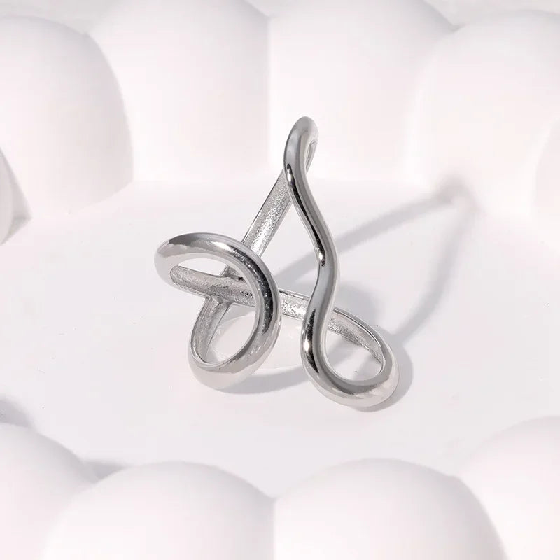 LATS Stainless Steel Gold Color Rings for Women Men 2024 Colorfast Popular Party Personalized Exaggerated Charms Jewelry Gifts Vera Lux