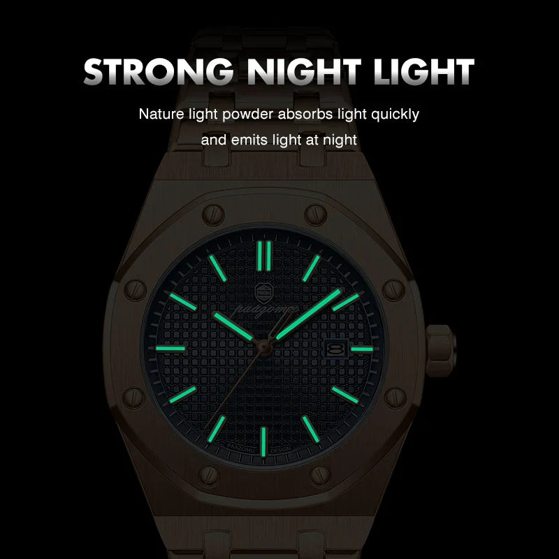 PAAZOMU Top Luxury Man Watch Waterproof Luminous Date Men Watch Stainless Steel Male Clock Sport Fashion Men's Quartz Watches Vera Lux