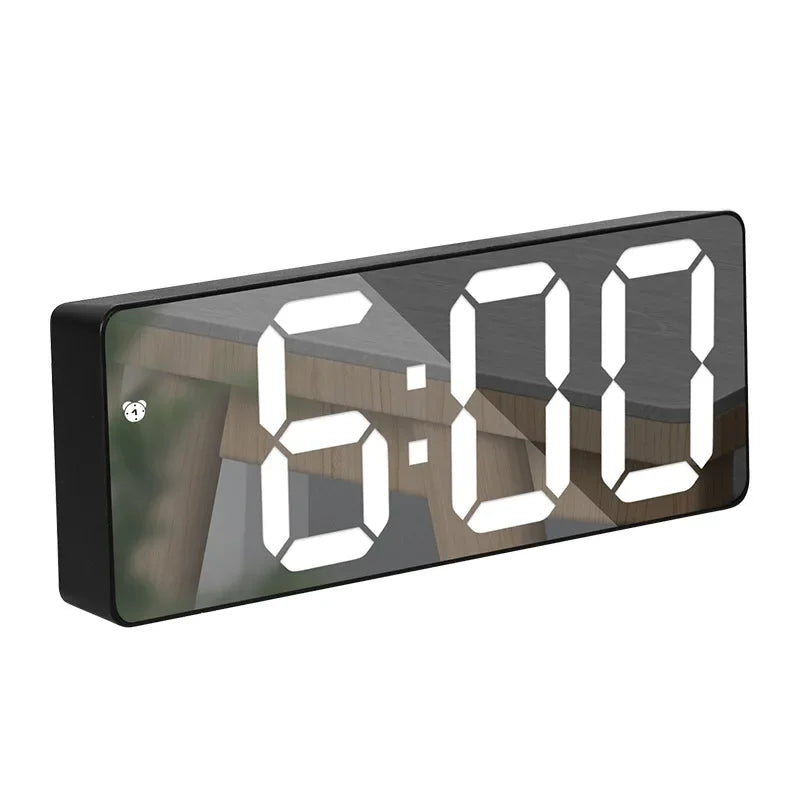 Electronics LED Alarm Clock Digital Children's Electronic Alarm Clock Bedside Table Desk Decorating Tabletop Desktop Clocks Home Whatever the Treasure
