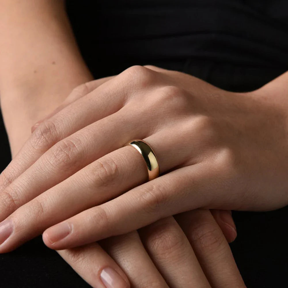 Classic Style Rings for Stacking Stainless Steel Rings For Woman For Gift Jewelry Size 5 6 7 Jewelry Accessories Vera Lux