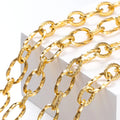1Meter Stainless Steel Brass Metal Thick Cable Chain For Jewelry Making Handmade DIY Bracelet Necklace Components Vera Lux