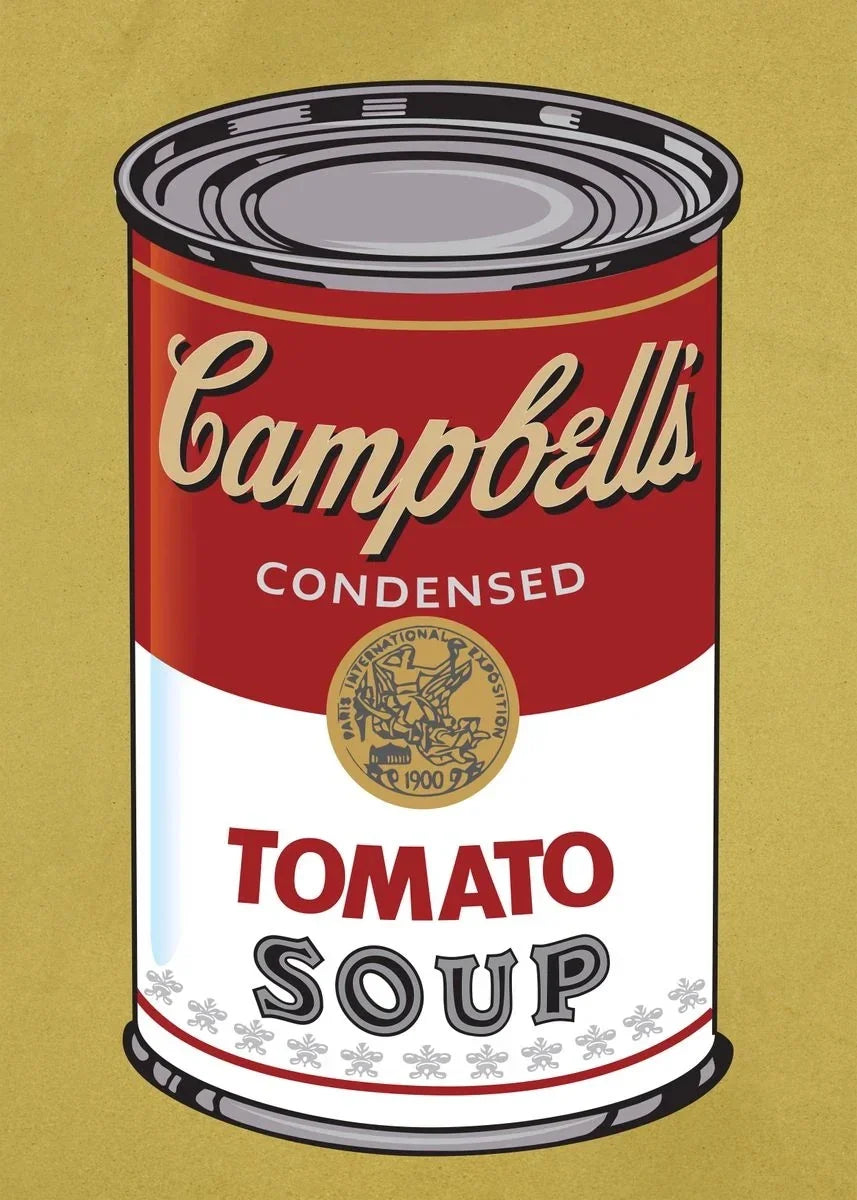 Andy Warhol Pop Art Tomato Soup Poster Canvas Painting Vintage Kitchen Art Aesthetic Decor Home Room Wall Decoration Retro Decor Perfecsy