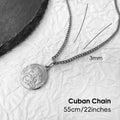 Hip - Hop Christian Father Jesus Christ Pendant Necklace: Saint Stainless Steel Jesus Piece Head Jewelry as a Men's Gift Vera Lux