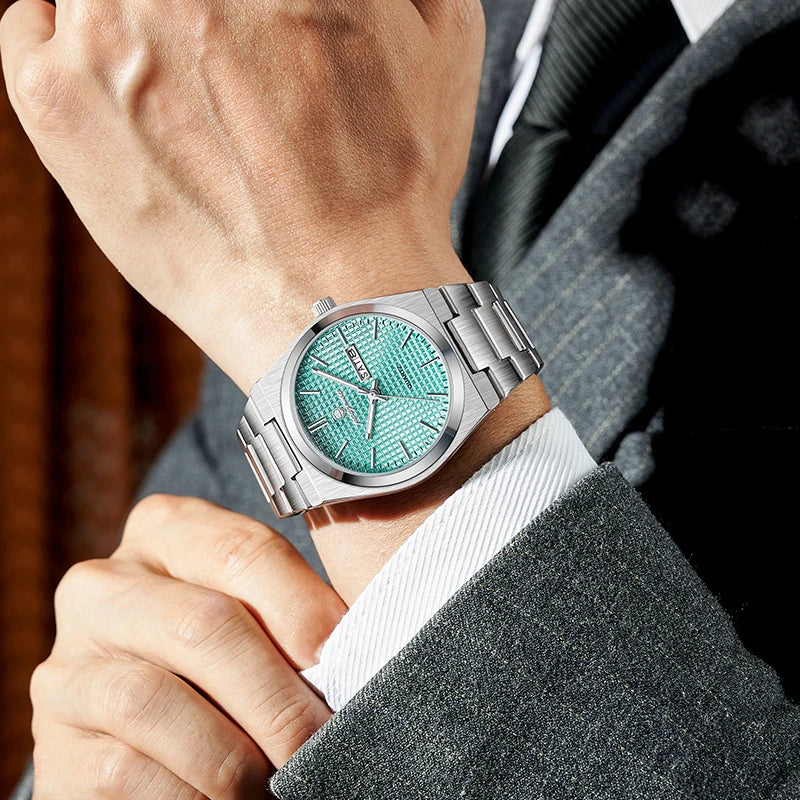 PAAZOMU Original Luxury Men Clock Fashion Luminous Waterproof Chronograph Date Watch For Man Leather Quartz Men's Watches Reloj Vera Lux