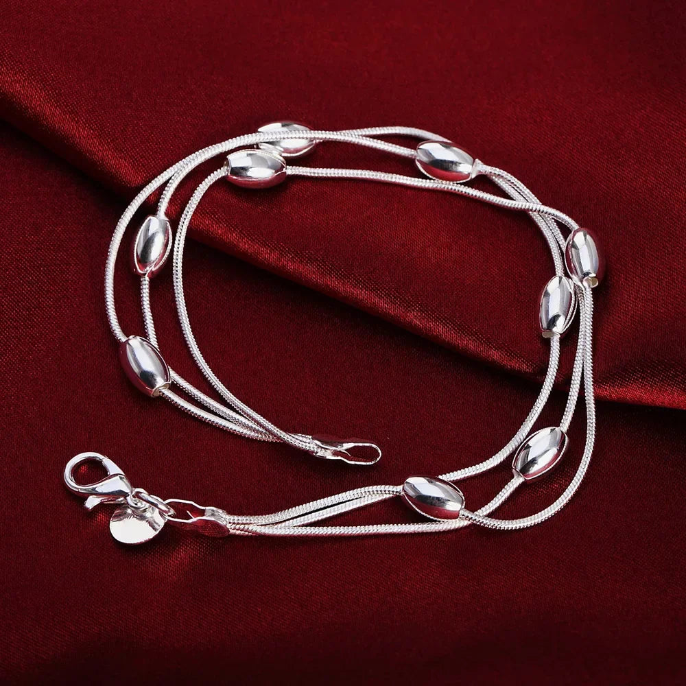8 Inch 18K Gold Bracelet 5MM Sideways Chain Bracelet For Woman Men Fashion Wedding Engagement 925 Sterling Silver Jewelry Gifts Vera Lux