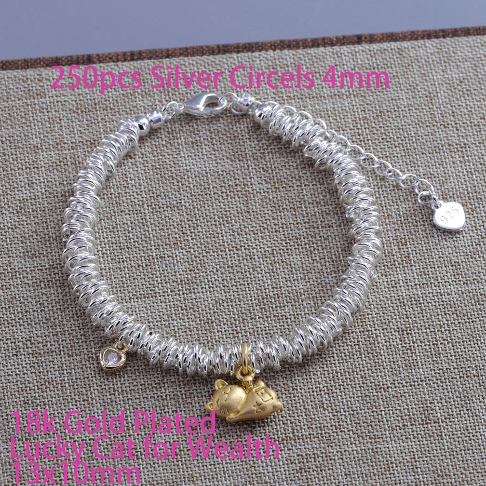 925 Sterling Silver Star Bead Bracelet For Women Fragmented Silver Sweet Romantic Versatile Trend Jewelry Gifts Dropshipping Vera Lux
