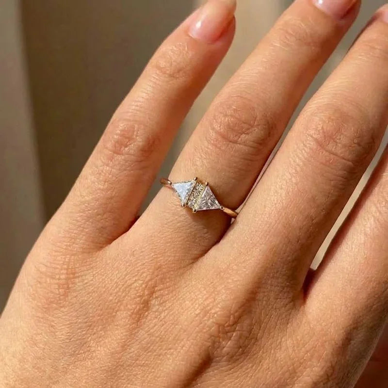 925 Sterling Silver Eternity Princess Square Cubic Zirconia Crystal Rings Women's Wedding Engagement Luxury Classic Lady Jewelry Vera Lux