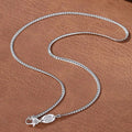 S925Silver Men's and Women's Cuban Chain Necklace 20IN/22IN Slim Style Trendy, Sophisticated Vintage-Inspired Collarbone Layerin Vera Lux