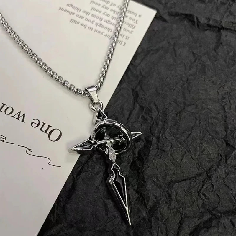 Cross Pendant Men's Necklace Men's Fashion Brand Chain Accessories Men's Fashion Hoodie Pendant Titanium Steel Chain Vera Lux