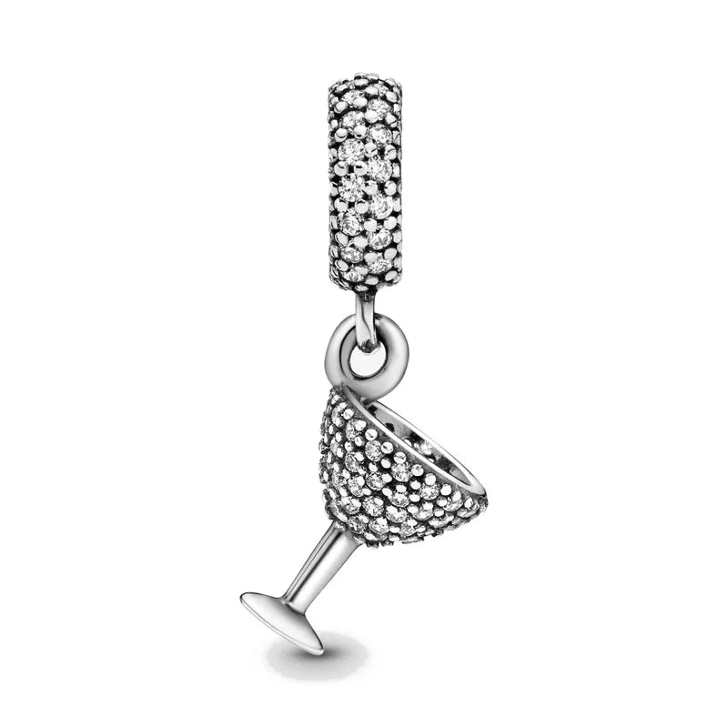 2026 New S925 Silver Robot Cross Digital Pendant, Suitable for Original Bracelets, DIY Accessories, Women's Charm Jewelry Gifts Vera Lux
