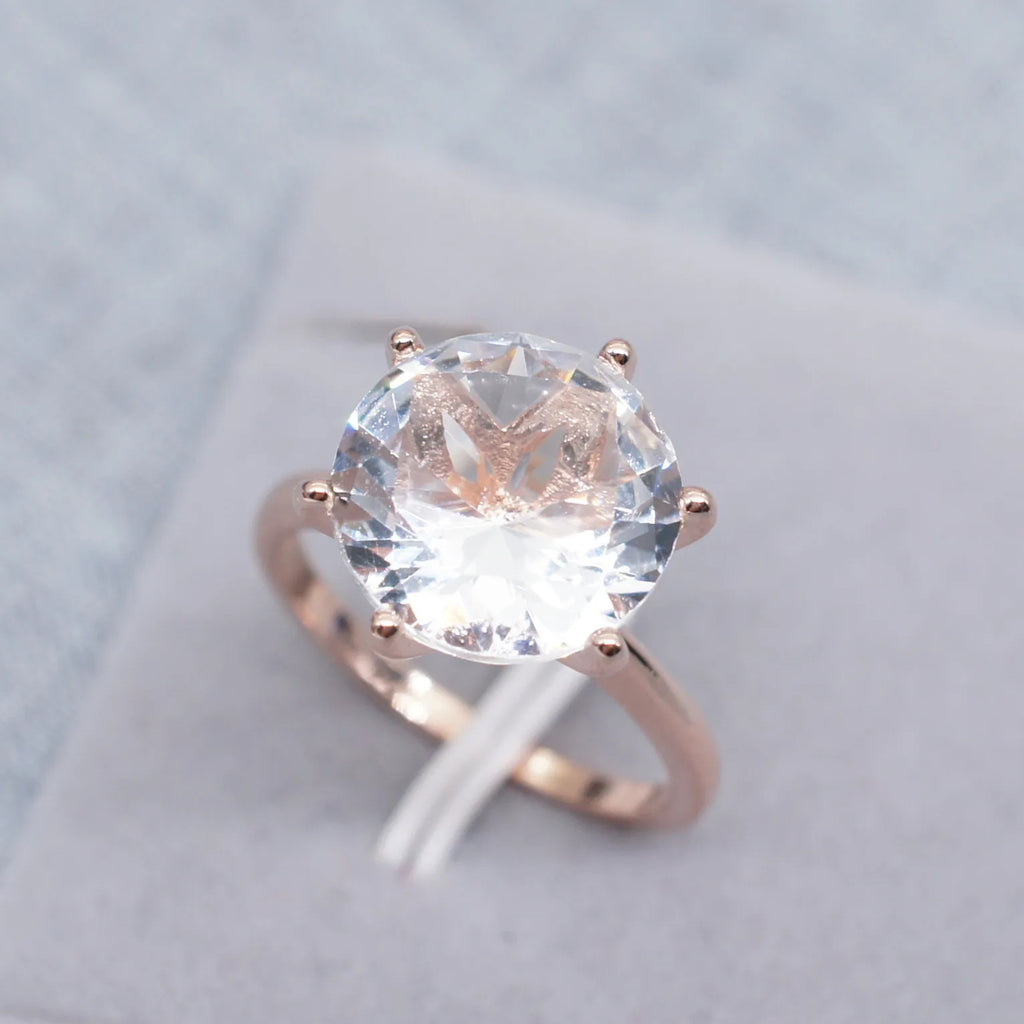 925 Sterling Silve Real Moissanite Ring Grace Banquet Shiny Jewelry Engagement Gift Vera Lux