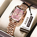 POEDAGAR Luxury Watch For Woman Waterproof Calendar High Quality Ladies Watch Stainless Steel Quartz Women's Watches Elegant+Box Vera Lux