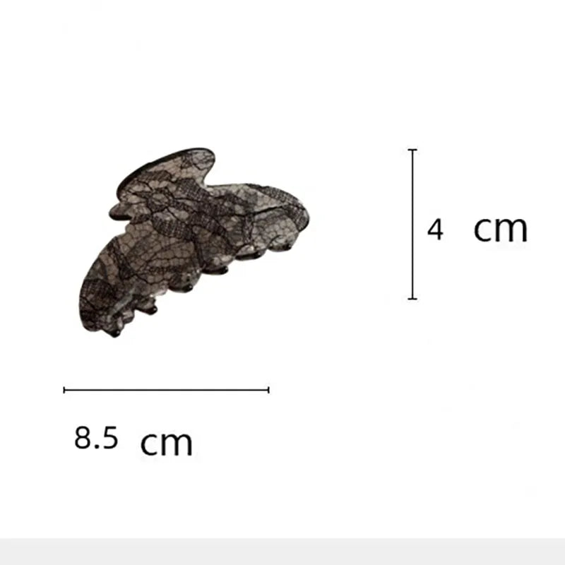 8.5Cm New Korean Woman Senior Lace Pattern Hair Claw Barrettes Girl Fashion Hair Clips Hair Headwear Hair Accessories Hairpins Vera Lux