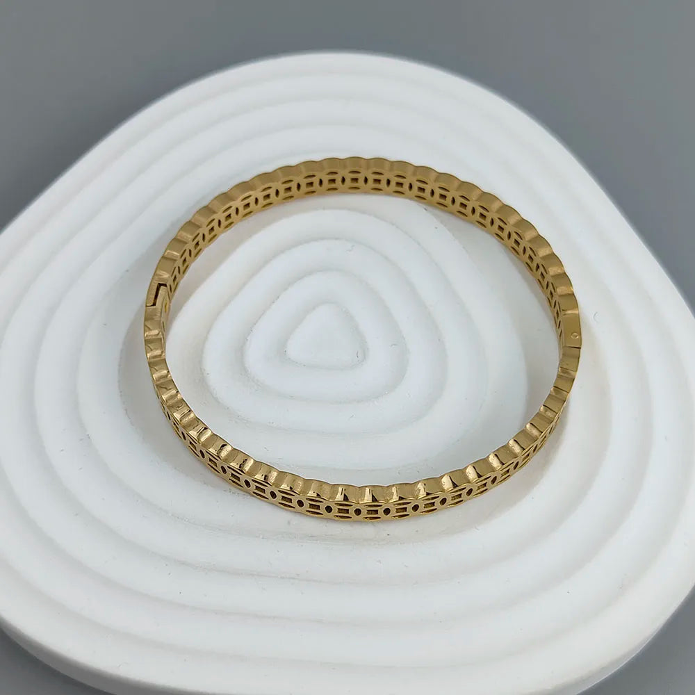 New money symbol ancient coin gold-plated stainless steel bracelet 18K, high quality waterproof couple bracelet, wife gift Vera Lux