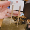 New Simple Metal Style Glossy Geometric Earrings For Women Fashionable Personalized Daily Accessory Party Jewelry Birthday Gifts Vera Lux