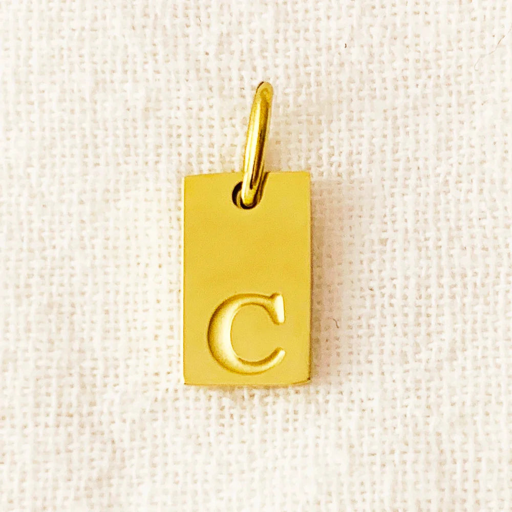 10PCS Alphabet Charm Pendant for Necklaces Stainless Steel Jewelry DIY Engraved Lettering Accessories Women's Fashion Jewelry Vera Lux