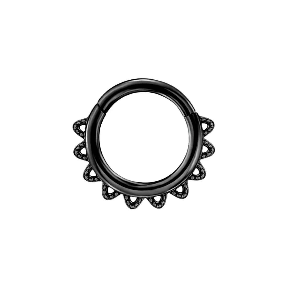 16G Vine Septum Nose Ring Piercing Hinged Clicker 316L Stainless Steel Daith Clicker Helix Cartilage Earring Chain BodyJewelry Vera Lux
