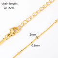 10pcs/Lot 45cm Stainless Steel Golden/Silvery Color 304 Chains Necklace Women Jewelry Making Accessories DIY Handmade Supplies Vera Lux