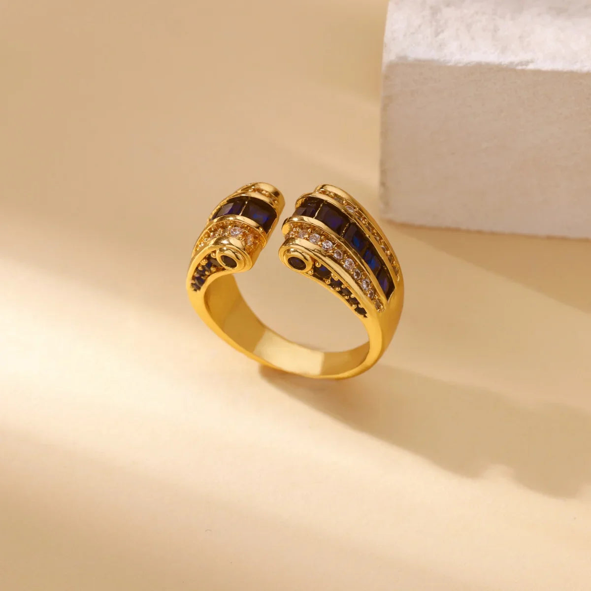 Gothic Stainless Steel Opening Finger Rings for Women Vintage Geometric Adjustable Finger Ring Trendy Punk Jewelry Gifts Vera Lux