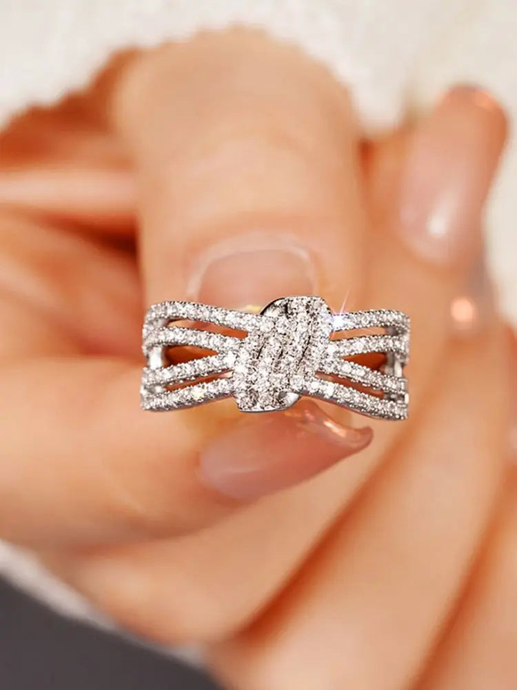 925 Sterling Silve Fashion Delicate Sweet Pink Zircon Ring For Women Anniversary Luxury Personalized High Quality Fine Jewelry Vera Lux